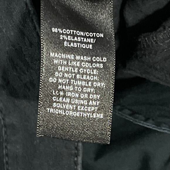 Lafayette 148 Black Stretch Textured Slim Pants Tapered Leg Women’s Size 10 - Picture 3 of 9